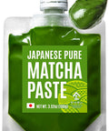 Yamasan Kyoto Uji Japanese Pure Matcha Paste Handy for Baking and Cooking Easy to Add Matcha Color and Flavor No Additives Gluten- Vegan Made in Japan 100g(3.52oz)