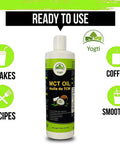 Yogti Canadian Brand Natural 100% Pure Mct Oil, 16 ounce