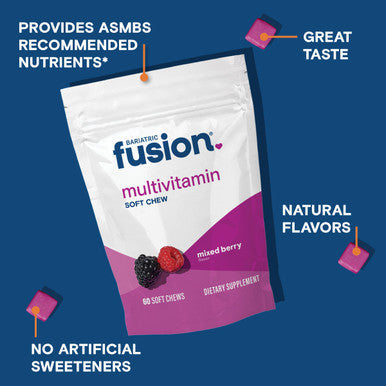 Bariatric Fusion Mixed Berry 60 Soft Chews Multivitamin