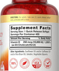 Carlyle Vitamin D 10000 IU 400 Softgels | Value Size | Max Potency | Non-GMO Gluten Supplement