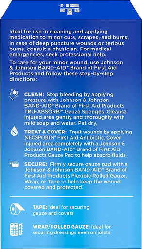 Band-Aid Mirasorb Gauze Sponges Large - 3Pc