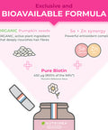 Laboratoires Nutrimea Biotin Hair & Nail Growth Supplement - Enriched with Zinc & Selenium - Contributes to Skin Care - 120 Vegan Capsules - French Expertise