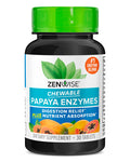 Zenwise Health Papaya Enzymes Chewable with Digestive Enzymes and Bromelain for Digestive Health and Bloating Relief for Women and Men Enzymes for Digestion and Gut Health - 30 CT