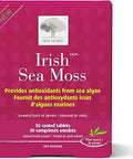 Nordic Irish Sea Moss Extract Powerful TriAlgae Complex With Pure Norwegian Kelp And Wakame Seaweed Vegan and Gluten Compressed Raw Powder 30 Tablets