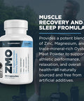 Transparent Labs Zmo - Muscle Builder For Men & Women With Zinc Magnesium Glycinate & Oyster Powder For Muscle Recovery - 60 Capsules