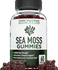 Irish Sea Moss Gummies - 3000Mg - Formulated W/ Irish Sea Moss, Bladderwrack & Burdock Root, Contain Essential Vitamin & Mineral - Antioxidant-Rich Superfood Supplement, 60 Sea Moss Gummies For Adults