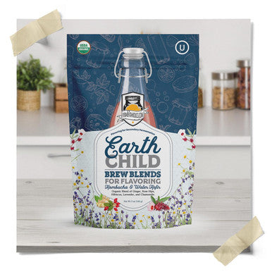 Fermentaholics Organic Earth Child Brew Blends: Secondary Fermentation Flavoring For Kombucha Water Kefir And Other Fermented Drinks