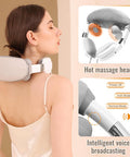 Neck Massager For Neck Pain Relief, 4D Deep Kneading Massagers With 3 Massage Nodes, Cordless Neck And Shoulder Massage With Heat For Neck, Back & Leg, Christmas Gifts For Women,Men
