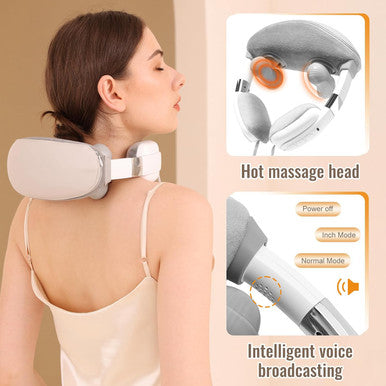 Neck Massager For Neck Pain Relief, 4D Deep Kneading Massagers With 3 Massage Nodes, Cordless Neck And Shoulder Massage With Heat For Neck, Back & Leg, Christmas Gifts For Women,Men