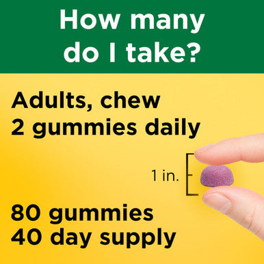 Nature Made Calcium Gummies Per Serving With Vitamin D3 Dietary Calcium Supplement 80 Gummies 500 Mg