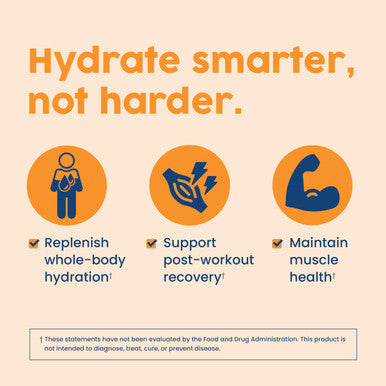 NativePath Native Hydrate Zero Sugar Electrolytes Powder with BCAAs Tangerine Hydration Keto & Paleo Friendly 30 Servings
