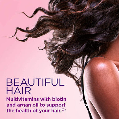 Nature's Bounty Hair Skin & Nails Rapid Release Softgels Argan-Infused Vitamin Supplement With Biotin And Hyaluronic Acid Supports Hair Skin And Nail Health For Women 150 Count (Pack Of 2)