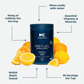 Kinetica PreFuel Pre Workout Supplement 5.7g Amino Acids & 2.2g BCAA's per Serving 30 Servings Citrus 300g