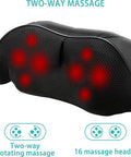 Aerlang Shiatsu Back And Neck Massager, Back Massager Deep Tissue Kneading Massager Neck And Shoulder Massager With Heat, Electric 4D Massage Pillow Fathers Day Dad Gifts From Daughter(Not Cordless)