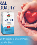 KAL NADH Energizing CoEnzyme 5mg, 1 Daily | Vitamin B3 | Mental Focus, Memory & Brain Health Support (60 Tablets, 60 Serv)