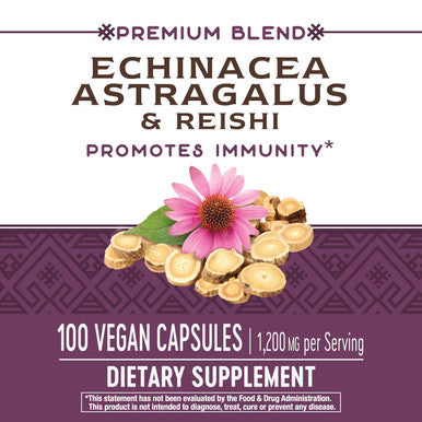 Nature'S Way Ecea Astragalus & Reishi, Immune Support*, 100 Capsules