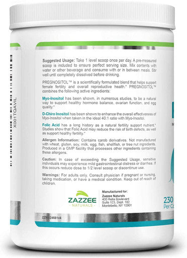 Zazzee PREGNOSITOL Powder and Extra Strength Prenatal Multi Complex