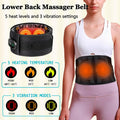 Cordless Heating Pad With Massager, Back Brace Heating Pad For Back Pain Relief, Heated Back Massager Support Belt With 3 Heating & Vibration Modes, Rechargeable Low Back Massager For Women Men