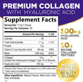 Nature'S Nutrition Collagen Peptides Powder With Hyaluronic Acid and Biotin Citrus Flavored 10g Grass Fed Collagen Powder for Women with Type I & III Collagen Supplements Hair Nail Skin & Joint Support - 30 Servings
