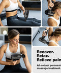 Cotsoco Massage Gun Deep Tissue,Portable Percussion Muscle Massager For Whole Body Back Pain Relief,Electric Handheld Sport Massager With 5 Massage Heads 5 Speed