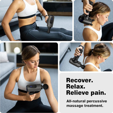Cotsoco Massage Gun Deep Tissue,Portable Percussion Muscle Massager For Whole Body Back Pain Relief,Electric Handheld Sport Massager With 5 Massage Heads 5 Speed