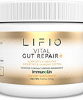 Lifio Vital Gut Repair+ With Immunolin Supplement Supports A Healthy Gut Biome & Immune System Gluten-Free Dairy-Free No Preservatives Net Wt 4.24 Oz (60 Servings)