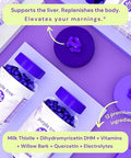 Purple tree Post-Celebration Wellness | Liver Support Body Replenisher, Rapid Hydration | Dihydromyricetin DHM, Milk Thistle, Electrolytes, Vitamin B, Willow Bark, Quercetin (90 Pills)