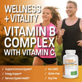 Bronson Vitamin B Complex With Vitamin C - Immune Health, Energy Support & Nervous System Support - Non-Gmo, 250 Vegetarian Capsules