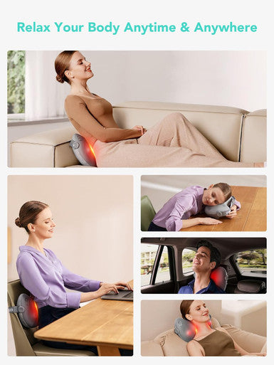 Skg Shiatsu Back Massager For Pain Relief Deep Tissue Gifts For Men Women Dad Mom With Heat Cordless 4D Kneading Back Massager For Upper And Lower Back