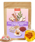 40 Bags Mulberry Leaf Winter Melon & Bitter Melon Peel Tea, Caffeine-Free Natural Ingredients Herbal Tea Bags, Supports Lung Cleanse, No Additives, Daily Enjoyment Tea for Men & Women