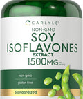 Carlyle Soy Isoflavones for Women and Men 1500mg | 200 Capsules | Non-GMO Gluten Extract Supplement