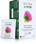 Nutra Tea NUTRALIVER - Liver Detox Tea | Liver Cleanse Tea For Liver Cleansing and Liver Support Includes Milk Thistle Turmeric & Fennel - 40 Enveloped Tea Bags - by Nutra Tea - Herbal Tea - (2 Pack)