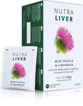 Nutra Tea NUTRALIVER - Liver Detox Tea | Liver Cleanse Tea For Liver Cleansing and Liver Support Includes Milk Thistle Turmeric & Fennel - 40 Enveloped Tea Bags - by Nutra Tea - Herbal Tea - (2 Pack)