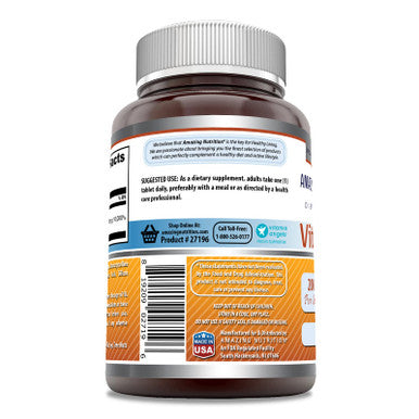 Amazing Formulas Vitamin B6 Pyridoxine 200Mg 100 Tablets Supplement | Non-Gmo | Gluten Free | Made In Usa