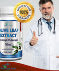 YUMMYVITE Premium Olive Leaf Extract - Extra Strength: 20% Oleuropein - 750Mg - Vegetarian - No Oil - Immune Support & Antioxidant Supplement, Non-Gmo - 60 Capsules