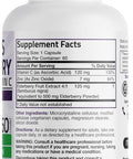 Bronson Sambucus Elderberry With Zinc & Vitamin C Triple Immune Support Complex Immune & Antioxidant Protection, Non-Gmo, 60 Vegetarian Capsules