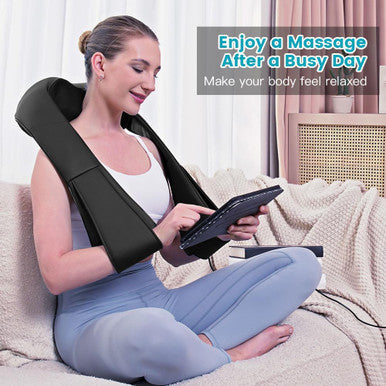 Neck Massager, Back Massager For Pain Relief Deep Tissue, Neck And Back Massager For Home, Office, And Car Use, Back Massager For Year, Christmas, Father'S Day, Mother'S Day