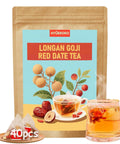 40 Bags Mulberry Leaf Winter Melon & Bitter Melon Peel Tea, Caffeine-Free Natural Ingredients Herbal Tea Bags, Supports Lung Cleanse, No Additives, Daily Enjoyment Tea for Men & Women