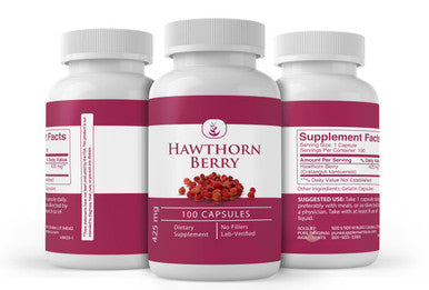 PURE ORIGINAL INGREDIENTS Hawthorn Berry, (100 Capsules) Always Pure, No Additives Or Fillers, Lab Verified