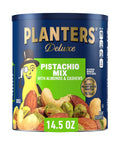 PLANTERS Pistachio Nuts Lovers Nut Mix with Pistachios no shell, Almonds & Cashews, Party Snacks, Plant-Based Protein, After School Snack, Bulk Nuts, Kosher 1lb 2.5oz