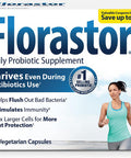 Florastor Probiotics For Digestive and Immune Health 20 Capsules Probiotics For Women and Men Dual Action Helps Flush Out Bad Bacteria & Boosts The Good With Our Unique Strain Saccharomyces Boulardii