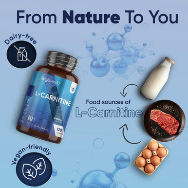 Weightworld L Carnitine Capsules 2000mg (666mg per Capsule) | High Performance L-Carnitine Supplement for Pre & Post Workout | Non-GMO & Vegan L Carnitine Tartrate for Energy