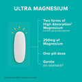 Qunol Magnesium Glycinate Complex Gentle on Stomach 250mg One Pill Dose Superior-Absorption Magnesium Nerve Bone and Muscle Health Supplement 60 Count
