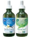 Sweetleaf Sweet Drops Stevia Liquid Sweetener Variety 2-Pack Vanilla Cr me and SteviaClear 4 Oz Ea