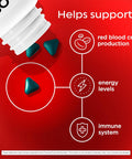 Feosol Original Iron Supplement Tablets Nonheme 325mg Ferrous Sulfate (65mg Elemental Iron) per Iron Pill 1 Per Day 120ct 4 Month Supply for Energy and Immune System Support Made in USA