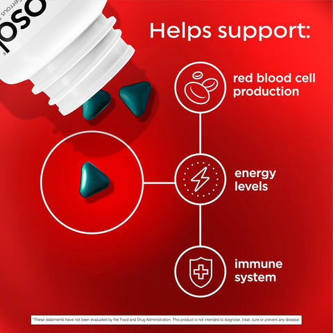 Feosol Original Iron Supplement Tablets Non-Heme 325Mg Ferrous Sulfate (65Mg Elemental Iron) Per Iron Pill 1 Per Day 120Ct 4 Month Supply For Energy And Immune System Support Made In Usa
