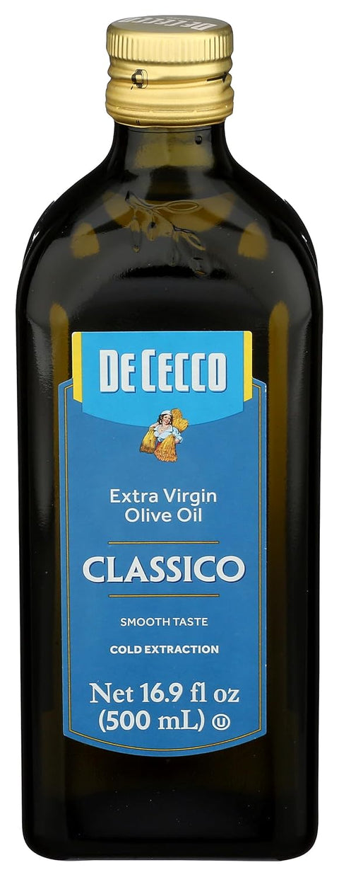De Cecco Extra Virgin Olive Oil, Classico, Cold Extraction, Great for Cooking & Smooth Taste, 101.4 Fl Oz