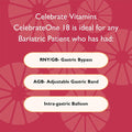 Celebrate Vitamins Celebrateone 18 Chewables, 18Mg Iron - Once Daily Bariatric Multivitamin, Essential Vitamins & Minerals - Gastric Bypass & Sleeve Gastrectomy Supplement - Black Cherry (90 Tablets)