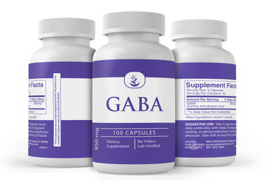 PURE ORIGINAL INGREDIENTS Gaba, (100 Capsules) Always Pure, No Additives Or Fillers, Lab Verified
