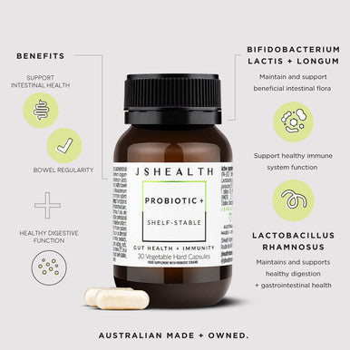 JSHealth Vitamins Gut Health And Immunity Formula | Probiotics For Women And Men | Shelf Stable Probiotic Supplement For Digestive Health And Immune Support (30)
